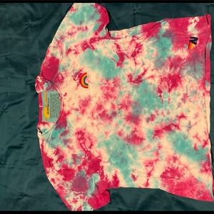 Aviator Nation Hand Dyed Rainbow Boyfriend Tee